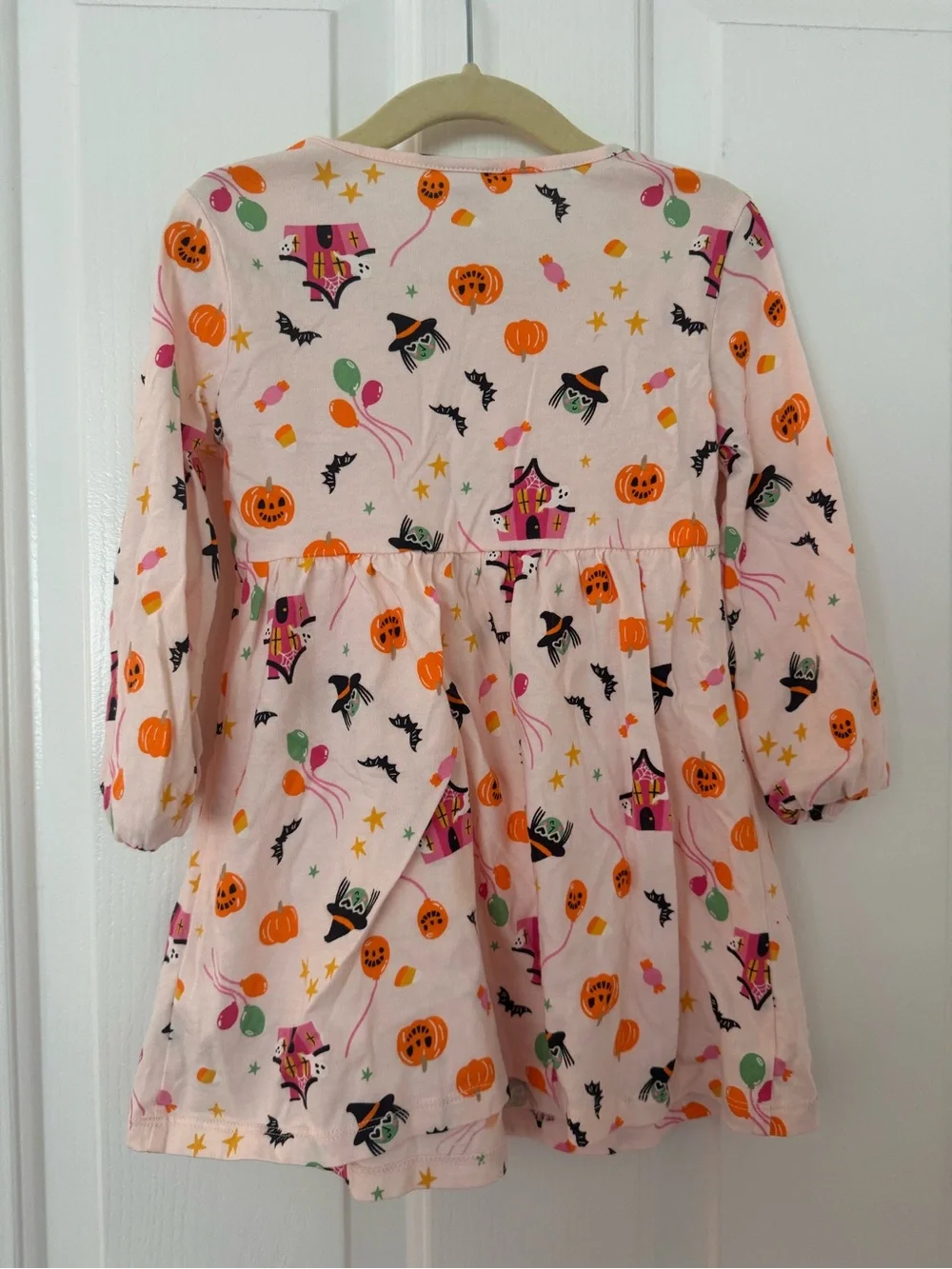 NWOT Old Navy Pink Halloween Witch & Pumpkin Dress